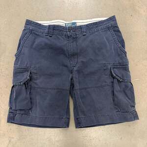 Polo Ralph Lauren Cargo Shorts Mens 40T Navy Utility Military Style Cotton